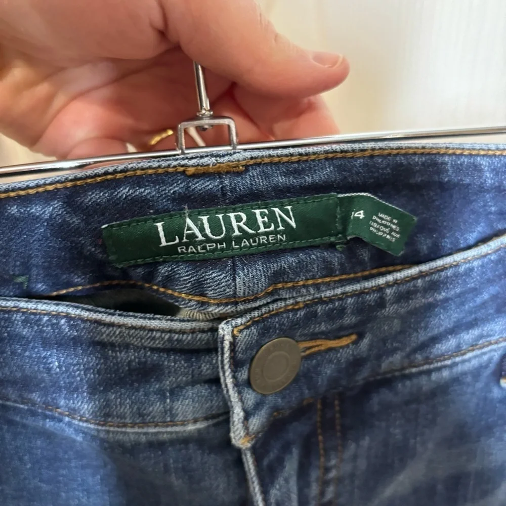 Lauren Ralph Lauren Jeans Women Size 14 Blue Denim Straight Classic Stretch